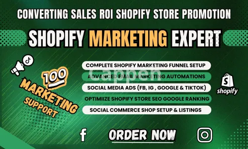 I will boost shopify sales, ecommerce shopify store marketing, sales funnel promotion