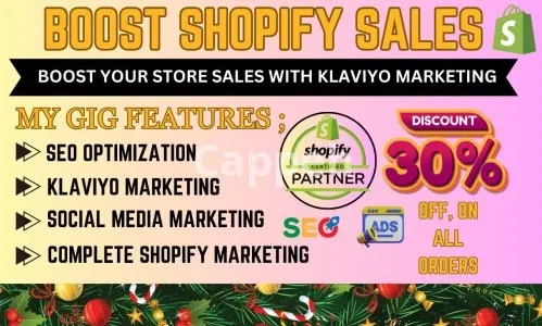 I will do shopify store promotion, klaviyo marketing shopify marketing, shopify sales