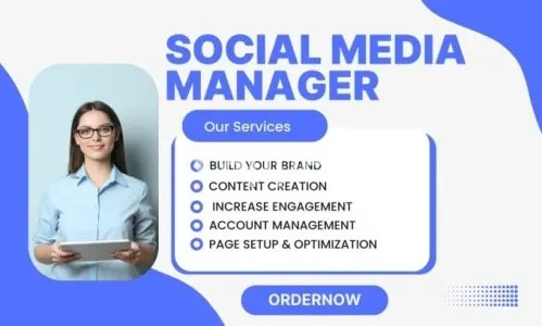I will be your social media manager and content creator