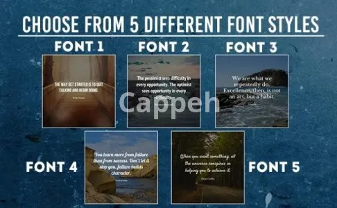 I will design 2000 motivational inspirational quotes with your logo