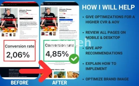 I will increase the conversion rate of your shopify store cro audit