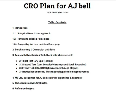 I will do conversion rate optimization for your web and marketing