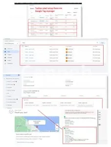 I will setup reddit pixel, twitter pixel with gtm in 2 hours