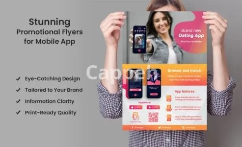 I will design promotional material like flyer, poster and banner for your mobile app