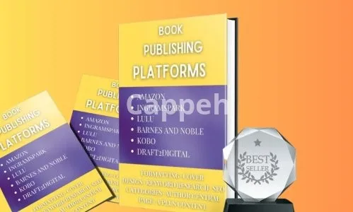 I will publish book on amazon, ingramspark, lulu, barnes and noble, draft 2 digital