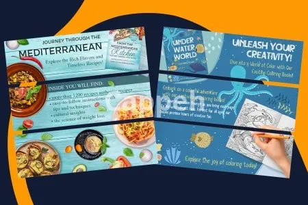 I will design outstanding banners for amazon a plus content for your book cover