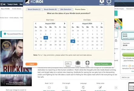 I will promote your free kindle ebook to more than 35 promo sites