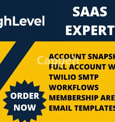 I will go high level saas snapshot, gohighlevel automations ghl