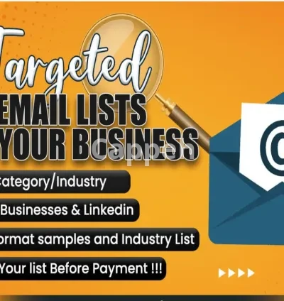 I will build targeted b2b email lead list for your business