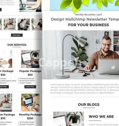 I will design editable mailchimp email template newsletter in 6 hours