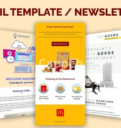 I will design editable email template or newsletter in klaviyo, aweber, kvcore, hubspot