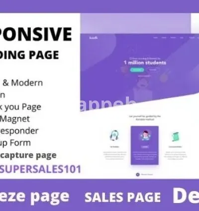 I will design getresponse landing page, sales page, squeeze page, lead capture page