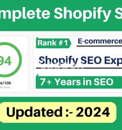 I will be your shopify SEO expert to boost your rankings