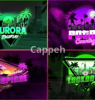 I will create fivem rp logo, loading screen and banner