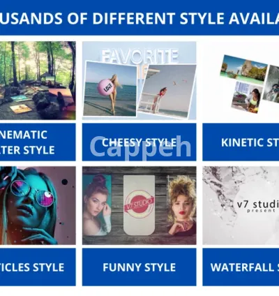 I will create advanced photo slideshow video with music