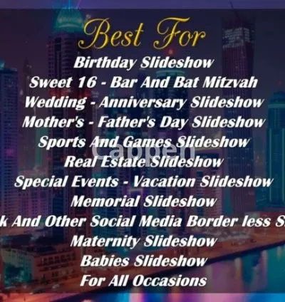 I will create slideshow dynamic photo slideshow promo video up to 1000 photos