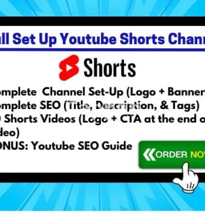 I will create youtube shorts channel with 40 videos