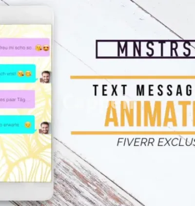 I will make a text messages chat animation