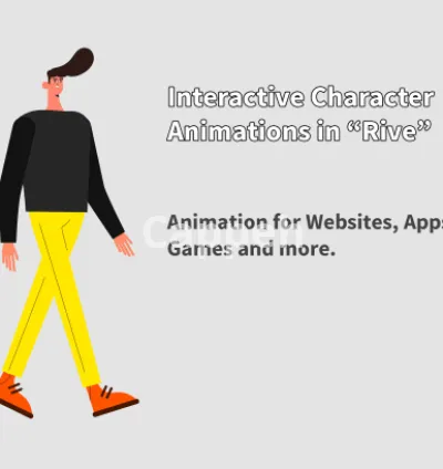 I will do 2d interactive character animation in rive