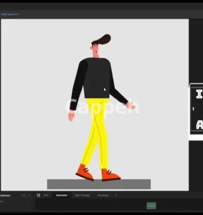 I will do 2d interactive character animation in rive