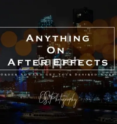 I will do anything in adobe after effects