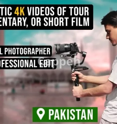 I will become your videographer and editor in pakistan