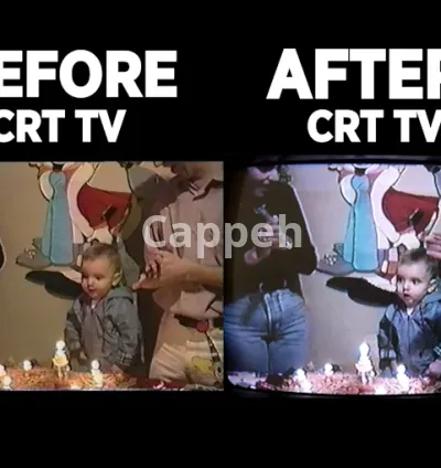 I will record your video into a real crt TV to get a 80s, 90s look