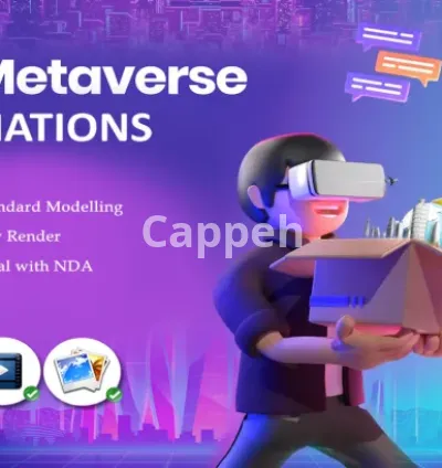 I will create 3d animated nft metaverse space