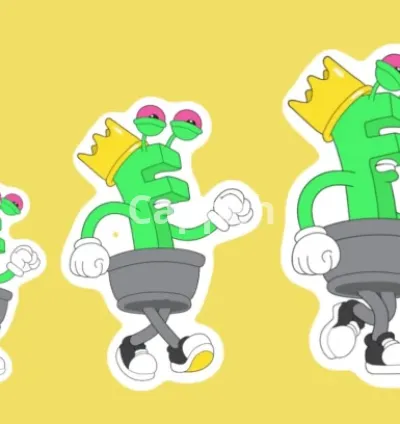 I will animate walk character animation gif nft