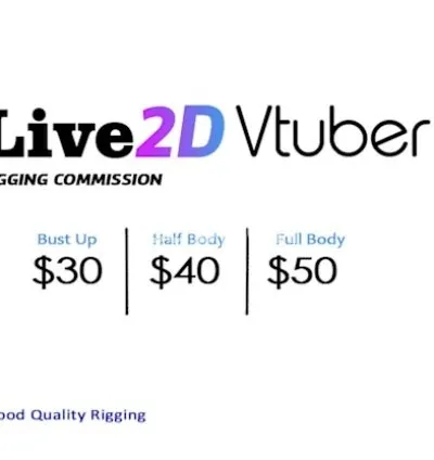 I will rig vtuber model in live2d for streaming