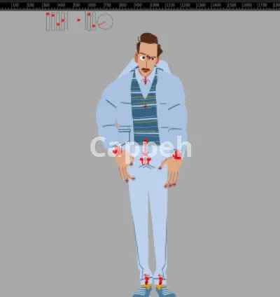 I will do 2d character rigging in adobe after effects