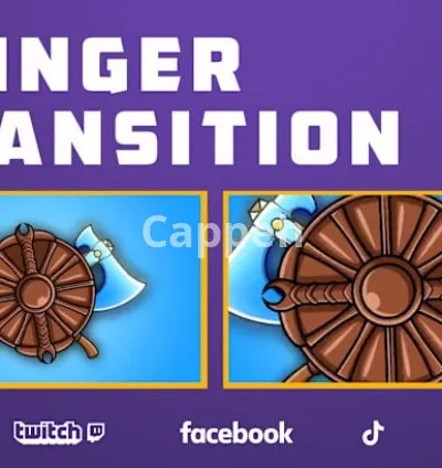 I will create stinger transition for kick twitch youtube gaming