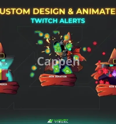 I will make animated alerts for your gaming channel twitch,youtube