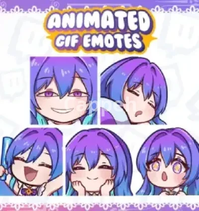 I will create vtuber animated emotes or alert for twitch, discord, etc