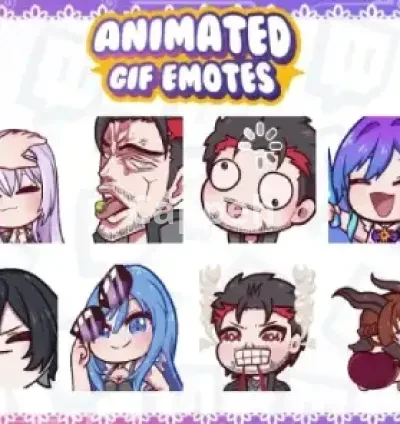 I will create vtuber animated emotes or alert for twitch, discord, etc
