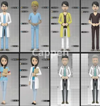I will create 3d character medical spokesperson medical presenter video