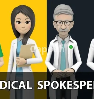 I will create 3d character medical spokesperson medical presenter video