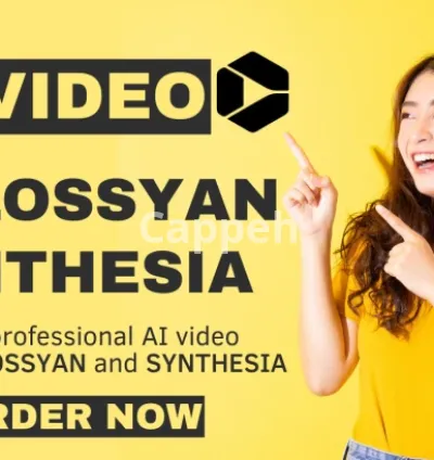 I will create and edit your colossyan and synthesia ai videos invideo online course