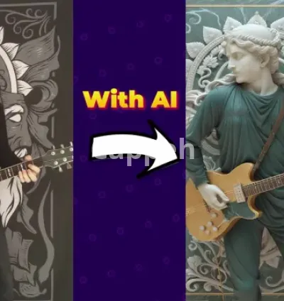 I will transform your videos into marble statue with ai