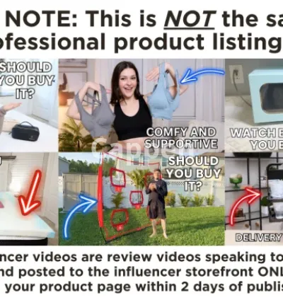 I will create a shoppable amazon influencer video of your product