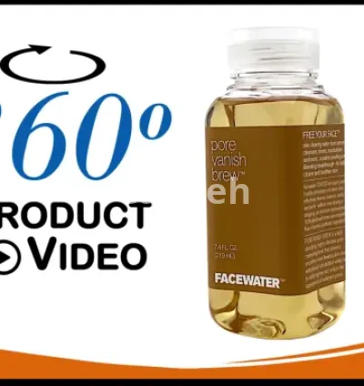 I will create a 360 degree spin product video