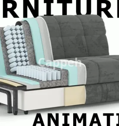 I will product animation 3d of furniture bed sofa kitchen video