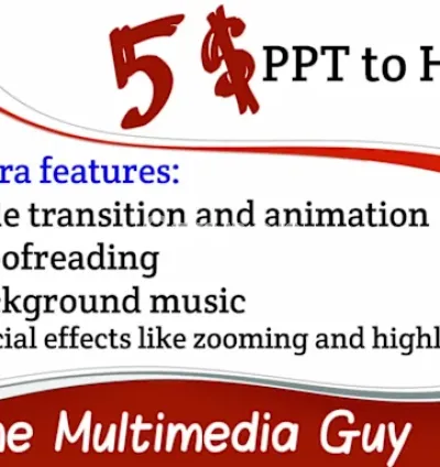 I will convert powerpoint into a professional online video course
