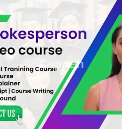 I will create a professional ia spokesperson video to enhance your course content, PPT