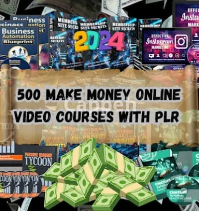 I will give 500 make money video courses with private label and master resell rights