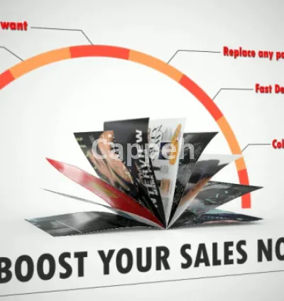 I will create book and magazine promo trailer video