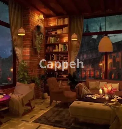 I will create cozy coffee shop rain ambience videos with jazz music