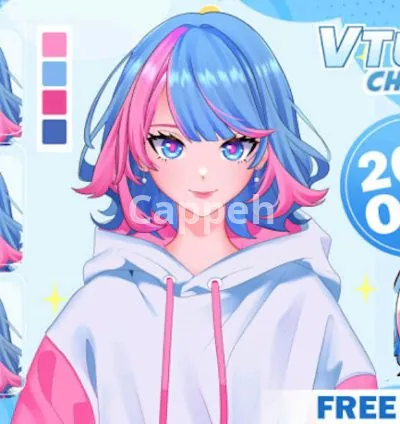 I will design and rig a high quality live2d model for vtuber