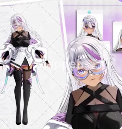 I will draw female or male original 2d vtuber model, chibi for live2d model commission