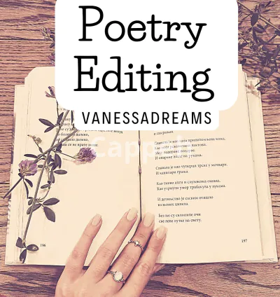 I will edit your poetry manuscript